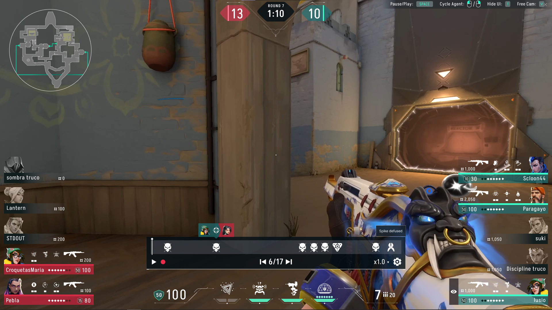 Replay screen mockup showing tooltip hover